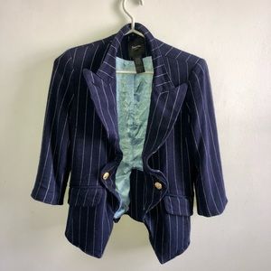 Navy Striped Blazer